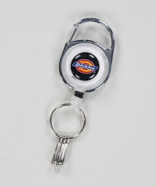 Dickies ディッキーズ リールキーホルダー キーリング ホワイト