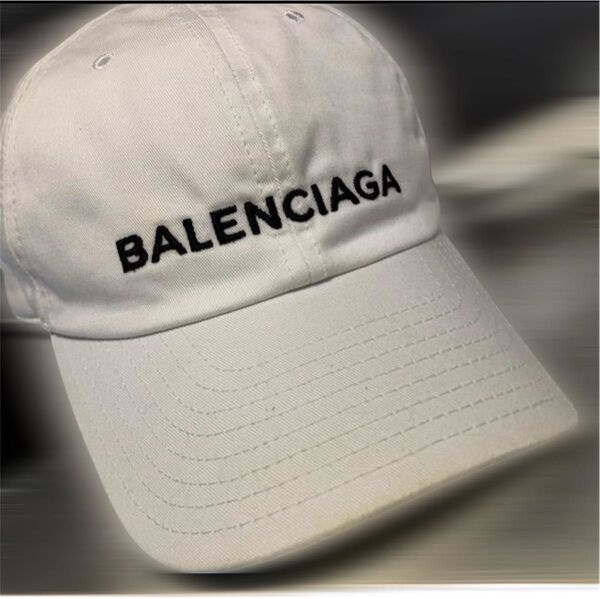 【正規品】【超美品】バレンシアガBALENCIAGA HAT BASEBALL CAP WHITE キャップ ベイスボールキャップ