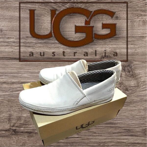 【美品】UGG Australia アグスニーカースリッポンM REEFTON 1000574 M/SAN 27㎝