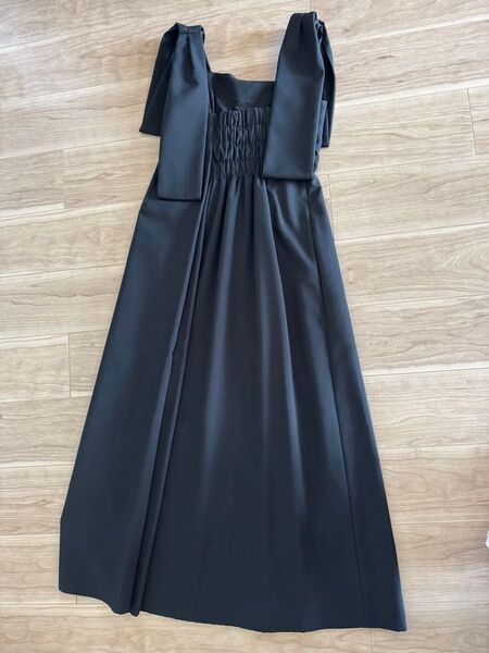 CELFORD ショルダーリボンタックドレス 36