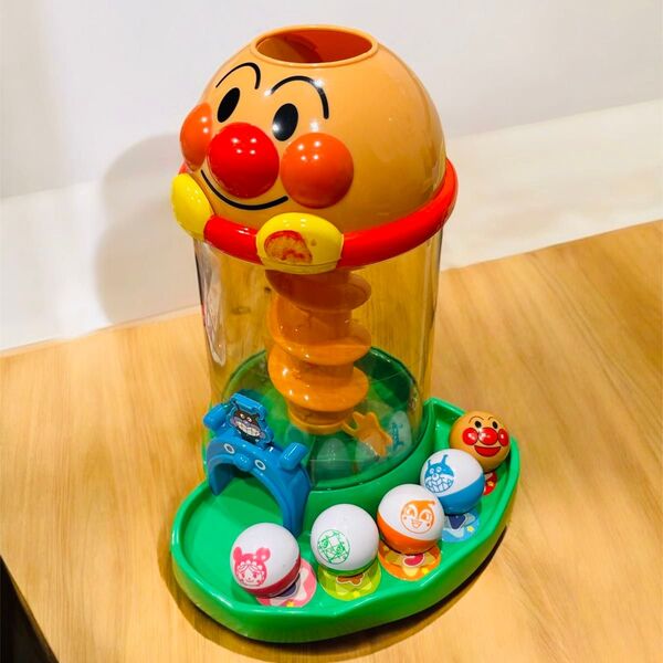【月末 出品終了】アンパンマン にぎって!おとして!くるコロタワー