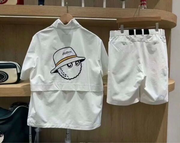 Malbon ポロシャツとショートパンツセット マルボンメンズ 上下セット