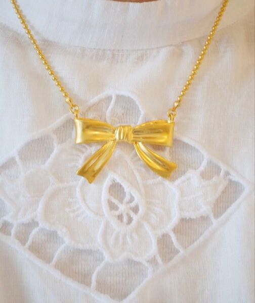 whim Big Ribbon Necklace リボン ネックレス