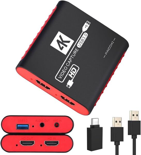 キャプチャーボード USB3.0 1080P ビデオ録画・ゲーム機対応 キャプチャーボード