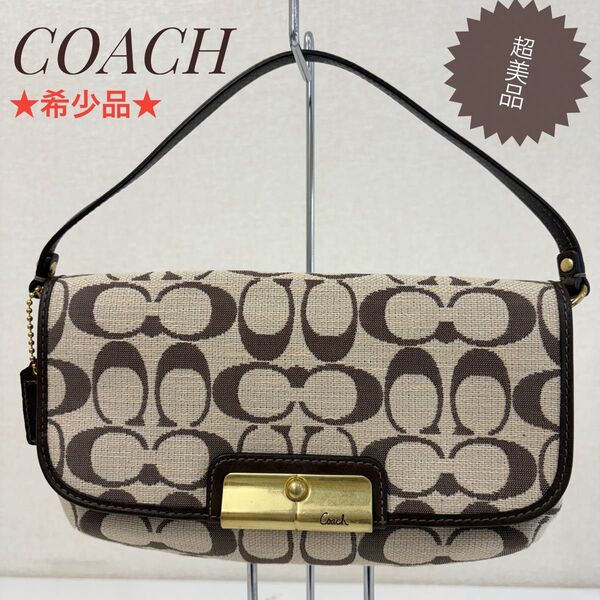 ★レア品★ 極美品 COACH コーチ キャンバス シグネチャー ハンドバッグ