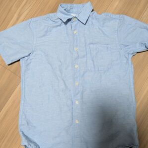 ユニクロ リネン コットン 半袖 シャツ S