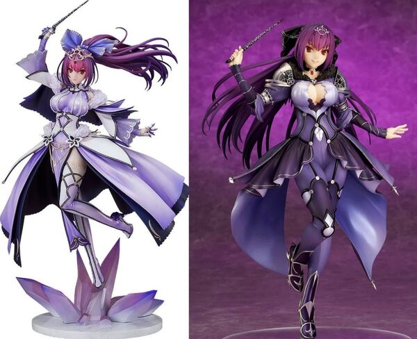 FGOフィギュア2体セット キャスター/スカサハ=スカディ 霊基第三段階 第二再臨 キューズQ