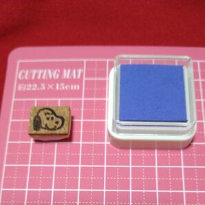 習い事 スタンプ 犬 スタンプ台 グリーン 水性 はんこ セット スタンパー