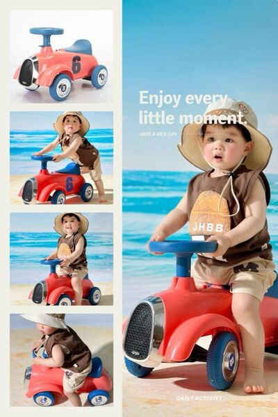 子供用バランスカー 1-3 歳 足けり乗用玩具 幼児スクーター ベビースクーター四輪スクーター プレゼント
