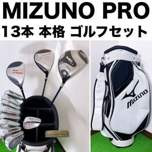 豪華13本 MIZUNO PRO 本格 ゴルフ クラブセット MP003 EURUS TURBO MS-205