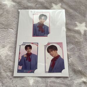 EBiDANくじ E賞 クリアカード3枚セット 超特急 リョウガ 船津稜雅