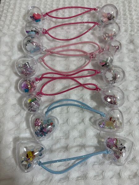 ハンドメイド シャカシャカヘアゴム キッズ