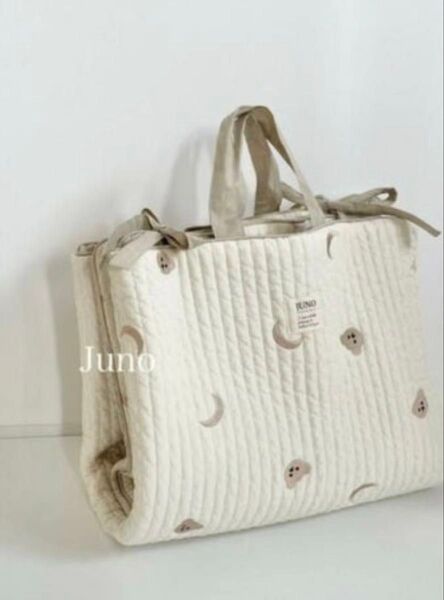 select. JUNO イブルお昼寝布団バッグ くま×月 新品・未使用