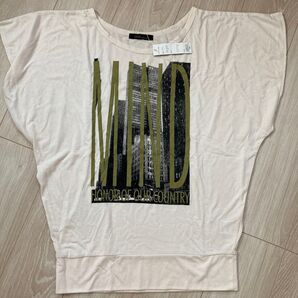 グラフィックプリントTシャツ Mサイズ ベージュ