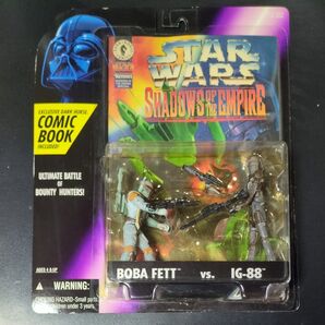 STAR WARS SHADOWS OF THE EMPIRE BOBA FETT vs. IG-88 Kenner