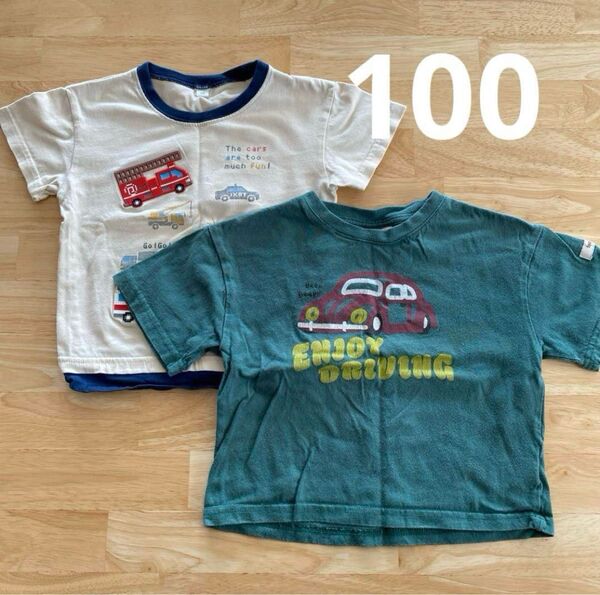 子ども 半袖 tシャツ はたらく車 車 100 春夏 キッズ 子供服 男の子 女の子