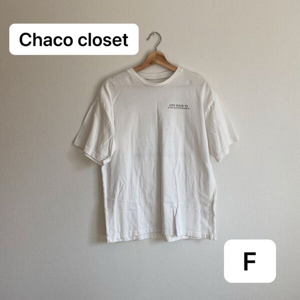 レディース/半袖/tシャツ/オーバーサイズ/ホワイト/フリー カットソー 半袖Tシャツ バックプリント