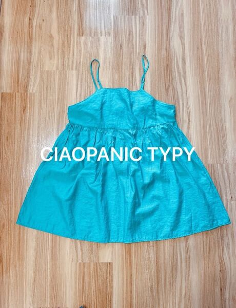 CIAOPANIC TYPY チャオパニック キャミソールブラウス ブルー ノースリーブ トップス チュニック