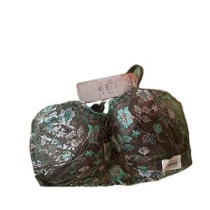 Elegance ブラジャー F75 ブラック×ミントグリーン 新品 未使用