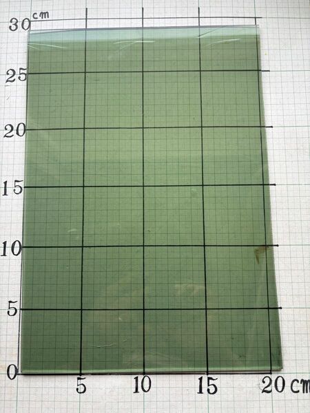ステンドグラス材料 グリーンアンティークガラスF