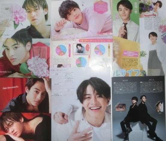 114【おすすめ】 美少年 金指一世 切り抜き 45P 雑誌 大量