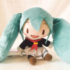 初音ミク ふわぷち 新作 プライズ ぬいぐるみ セーラー服