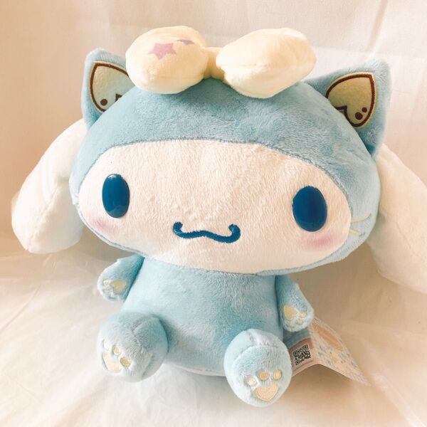 シナモロール yummy yummy cat BIGぬいぐるみ サンリオ 猫 Sanrio プライズ かわいい 大きい 水色