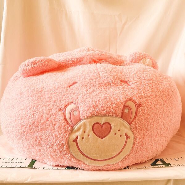 ケアベア ピンク ぬいぐるみ クッション プライズ 熊 くま