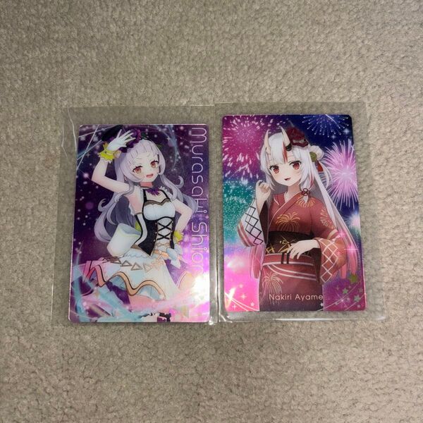 ホロライブウエハース 紫咲シオン 百鬼あやめ カード セット
