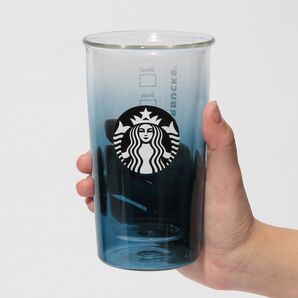 SAKURA2025 ダブルウォール 耐熱グラス ナイトブルーグラデーション355ml