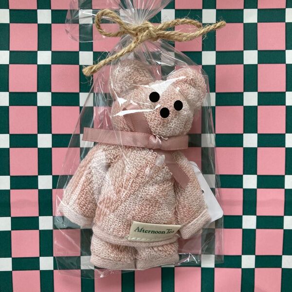 アフタヌーンティー/Afternoon tea タオルベア/ミニタオル ピンク 新品未使用 未開封