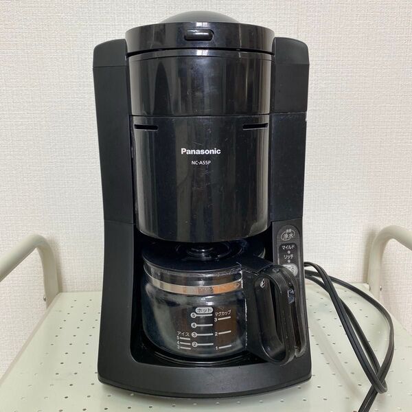 Panasonicパナソニック 沸騰浄水コーヒーメーカー 容量5カップ ブラック NC-A55P★取扱説明書付き★