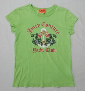 【アメリカ製】JUICY COUTURE　Ｓサイズ　Tシャツ　ジューシークチュール　半袖　綿100％　グリーン　古着　春夏＃1698