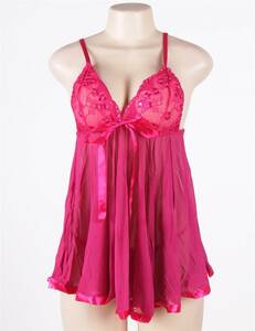 20734 3XL size baby doll shorts set sexy Ran Jerry underwear pink 