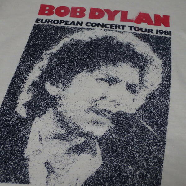 ■ 80s BOB DYLAN Vintage T-shirt ■ ボブディラン 1981 Tour ヴィンテージ Tシャツ 当時物 本物 バンドT ロックT