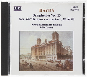 ハイドン：交響曲 第64番「時の移ろい」、84番、90番　ベーラ・ドラホシュ指揮／ブタペスト・ニコラウス・エステルハージ・シンフォニア