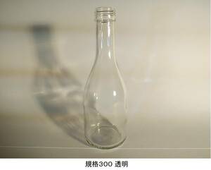 【未使用新品】一本あたり45.8円！！ ガラス細工・ガラス工芸の素材等に　300ml 透明びん 24本入り 