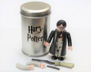 OF01ハリー ポッター 缶入り 魔法使い イギリスHarry Potterホウキ 眼鏡 ハリーポッター