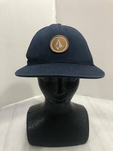VOLCOMボルコム　キャップ帽子　紺色　フリーサイズ　アメリカ買い付け品