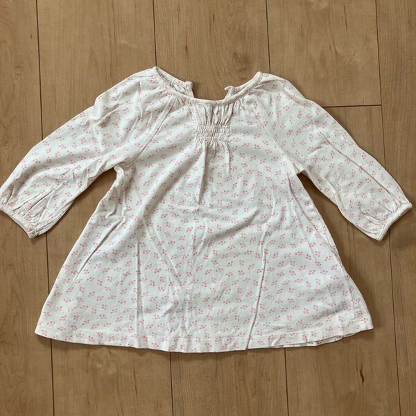 ベビーギャップ babygap ワンピース 長袖 ベビー ピンク 小花柄 0-6m 60