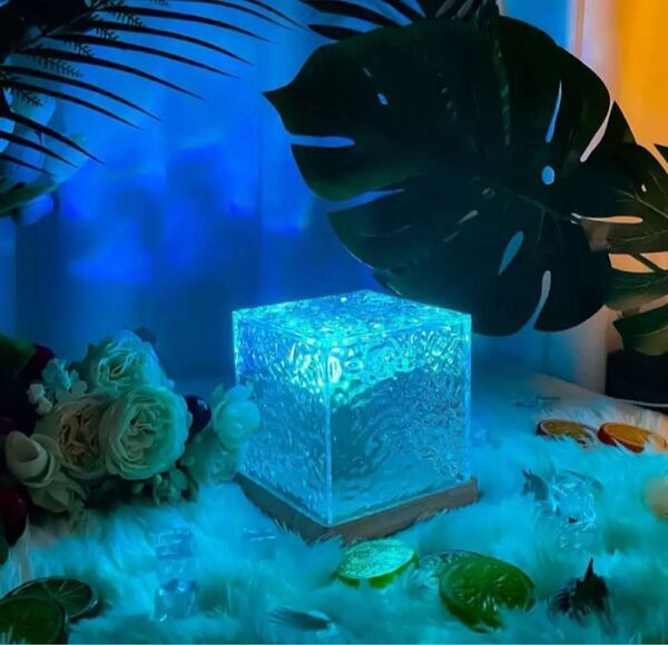 【特価】オーシャンアート 海 16色 LEDランプ USB 間接照明 卓上ライト波ライト usb充電通電式