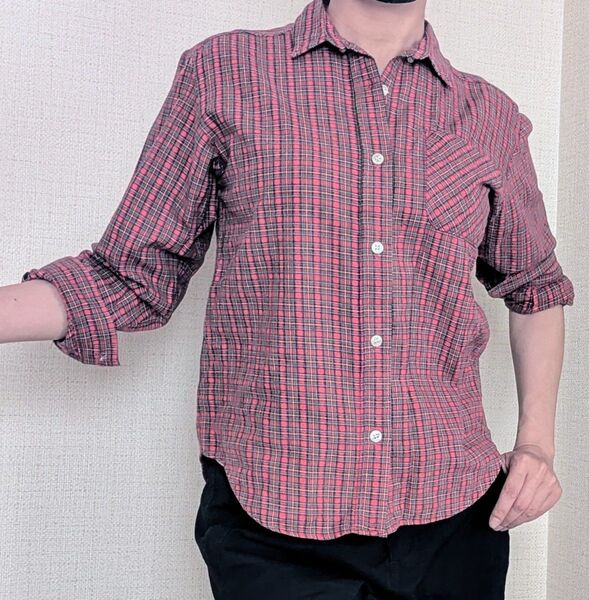 長袖シャツ チェック柄