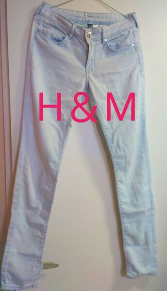 H&M ライトブルー スキニーデニム