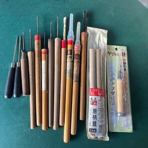キリ きり 錐等 全部で15本一括!程度良好♪三宝錐 四方錐 三ツ目錐 菊大黒 志郎錐 唐柄錐 他、千枚通し付計15本で送料込!