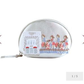 ☆近沢レース☆ 新品 キーリングポーチ お買もの(シルバー) 【完売品】