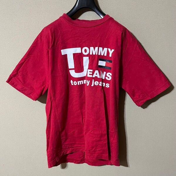TOMMY HILFIGER トミーヒルフィガー Tシャツ 半袖 レッド Mサイズ