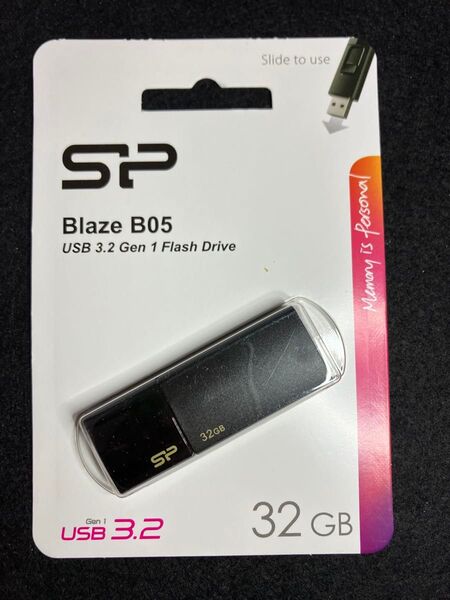 シリコンパワー USBメモリー 32GB USB3 黒 未使用未開封
