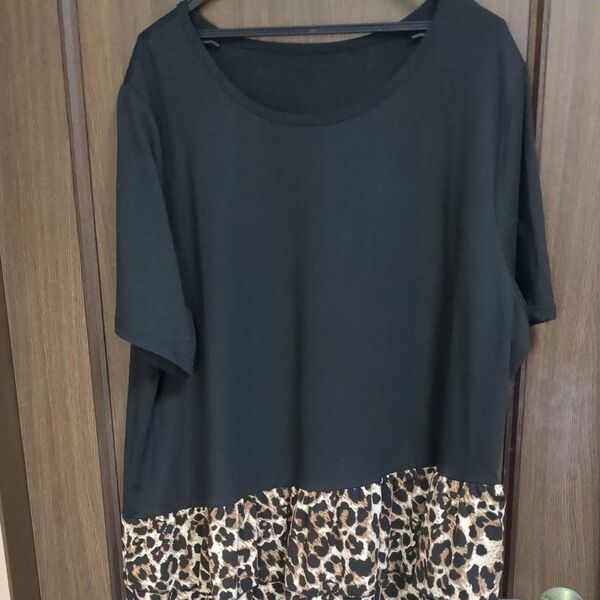 SHEINcurveトップス レオパード柄 チュニック 3XL C2