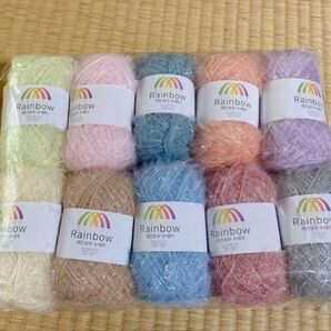 「値下げ」(編み図付き)韓国 スセミ たわし 糸 10個セット