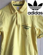 【1円スタート】adidas ポロシャツ M ロゴ レア 美品 カジュアル メンズ オシャレ 人気 ビンテージ 半袖_画像2